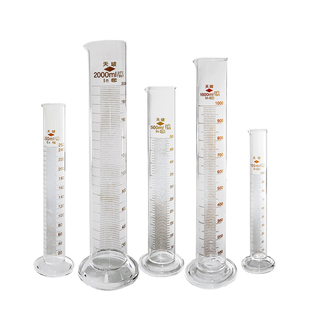 正品 25ml50ml100ml250ml500m 玻璃量筒直型带刻度量杯5ml10ml20ml