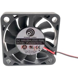 12V 4007 0.20A冷却风扇 pla4007s12l 电源逻辑4CM