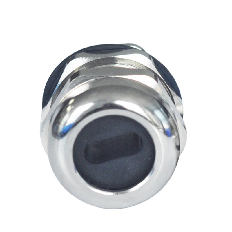 铜镀镍扁孔防爆接头M20M25M32M40M50金属扁线缆格兰头扁防水接头