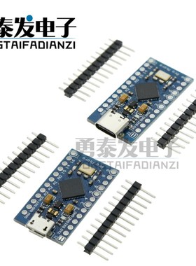 pro micro 5v/16M mini Leonardo 单片机开发板 nano TYPE-C接口