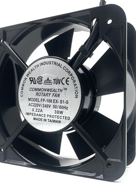 原装15CM轴流风机 15050 220V 38W 15厘米 机箱机柜风扇 散热风扇