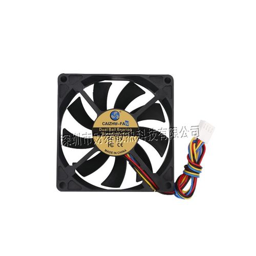 厂家供应 8015 8CM双滚珠轴承12V 5V PWM温控四线机箱CPU散热风扇