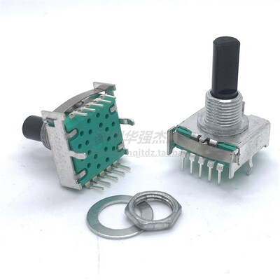 RS17多档位10脚旋转波段开关音频切换转换开关电磁炉调节345678档