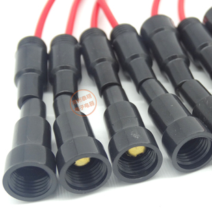 5*20mm带线管座玻璃管保险丝管座卡式盒子引线套管带线熔断器线束