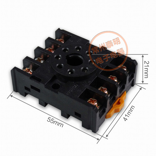 ST3P AH3-3时间MK2P JTX-2C JQX-10F 8脚电磁继电器底座子PF 083A