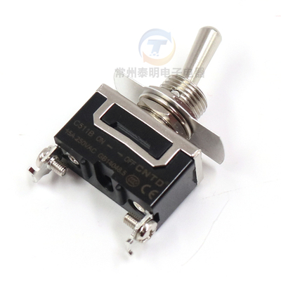 CNTD昌得钮子开关2脚2档单刀单掷电源C511B摇臂摇头拨动扭子两15A