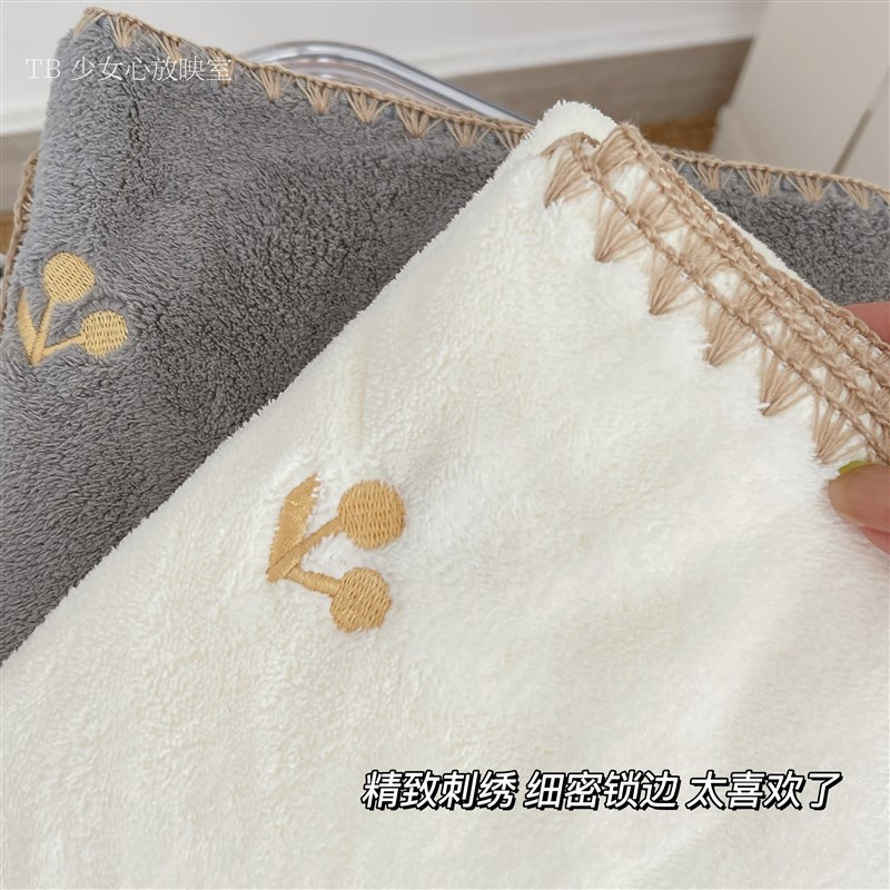 新款~珊瑚绒刺绣浴巾 夏季可裹可穿薄款女家用吸水速干洗澡大毛巾