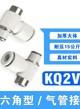 现货快速接头KQ2VS08-01S/02S/03AS内六角万向气管气接头