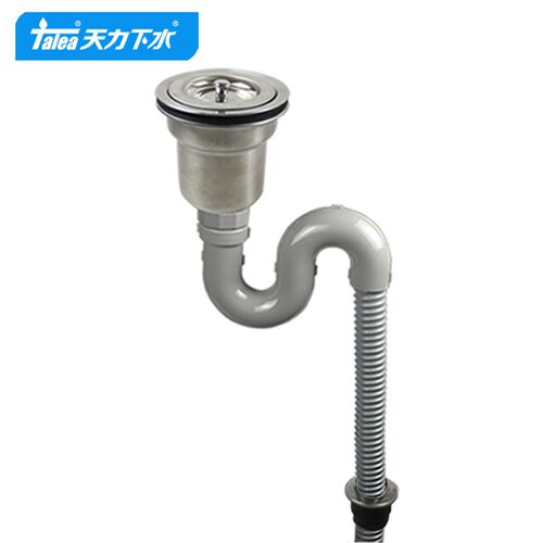 厨房单水槽下水器提篮套装 洗菜盆下水套装排水管防臭防鼠咬