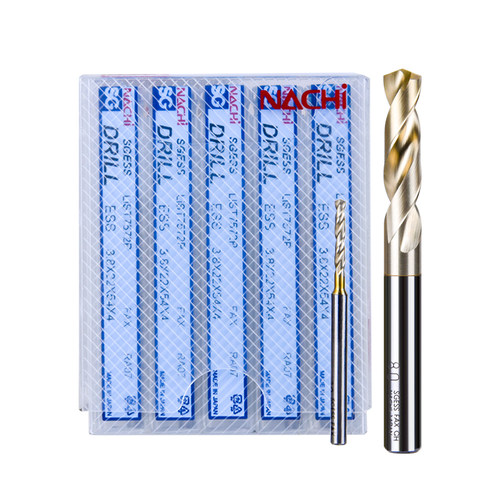 进口日本nachi不二越钻头超硬7572P粉末高速钢直柄不锈钢麻花钻