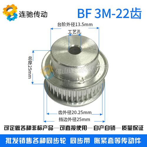 特价3M22 铝合金同步带轮 同步轮 带轮 齿数22 3M