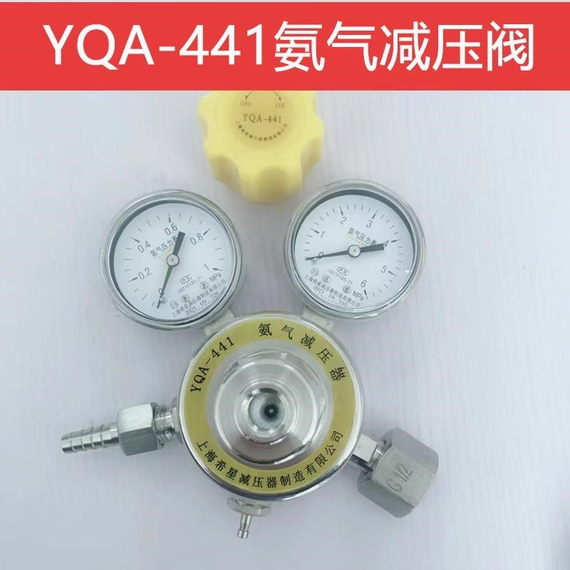 上海  减压氨气减压器YQA-441型 不锈钢304减压阀调压阀 1MPA6MPA