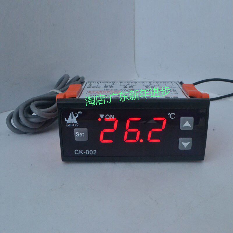 诚科CK-002高精度上下限报警温控表12V24V电子数显汽车空调温控器