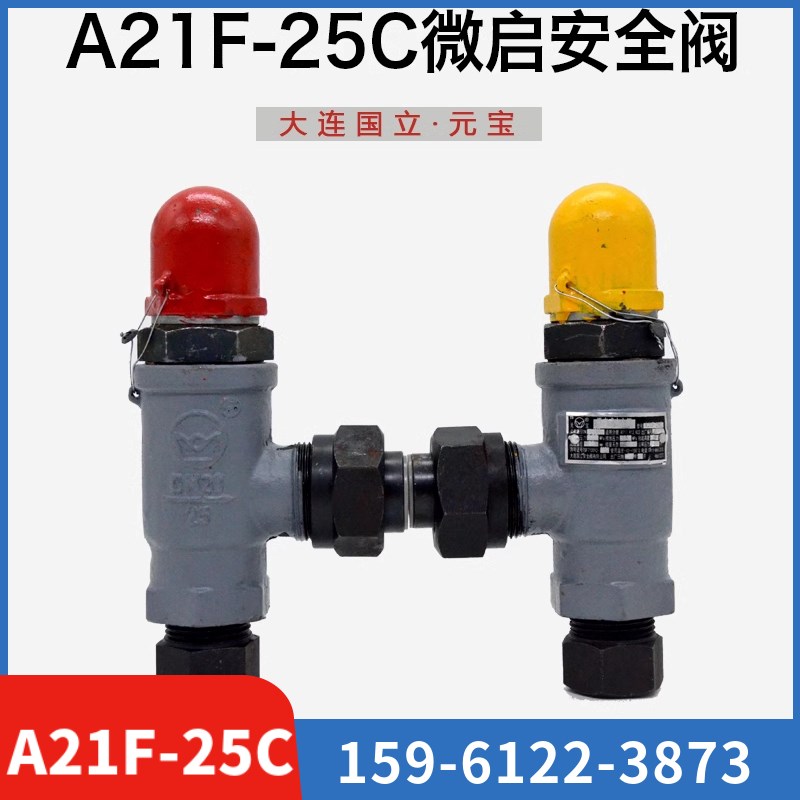 A21F/A22F-25C微/全启安全阀氨氟制冷用大连国立元宝丝扣安全阀