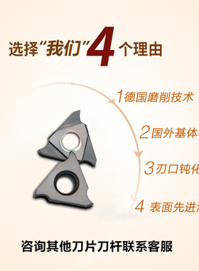 立装浅槽刀片TGF32L150 KT1505外切槽刀粒反手割槽加硬耐磨刀头