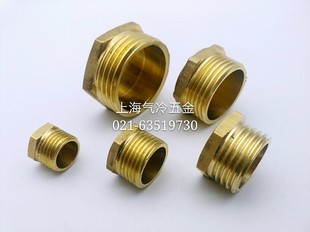 铜外六角外丝堵头 油塞 螺塞 闷头 英制喉塞螺丝钉1 2 3 4 6分1寸