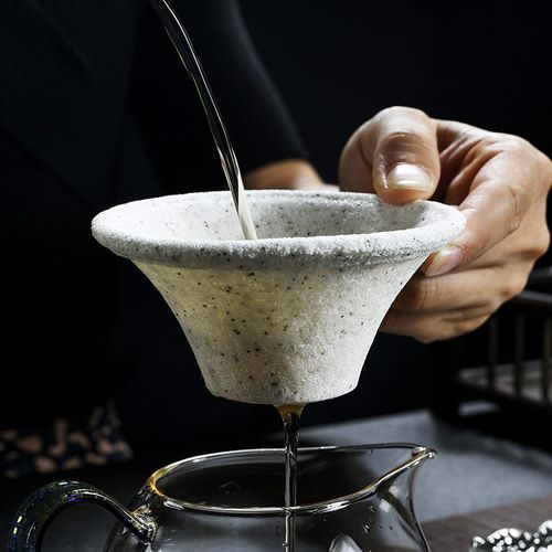 瓷矿无孔茶漏咖啡茶滤茶叶过滤器隔茶过滤网茶具漏斗茶漏滤茶器