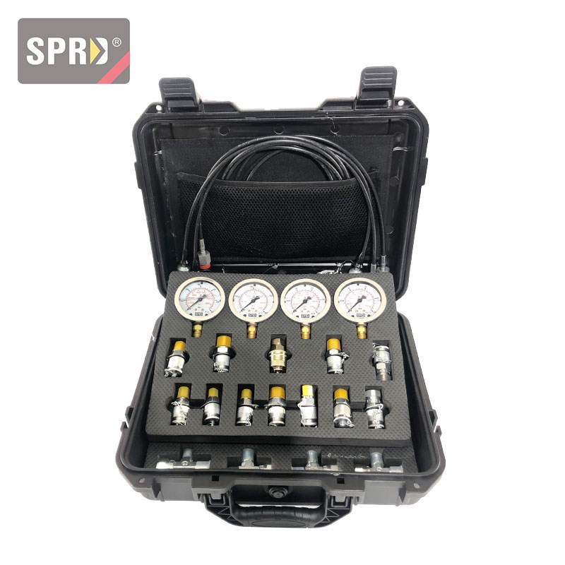 挖掘机测压表液压油测试压力检测仪精准液压测压盒先导泵组合仪表