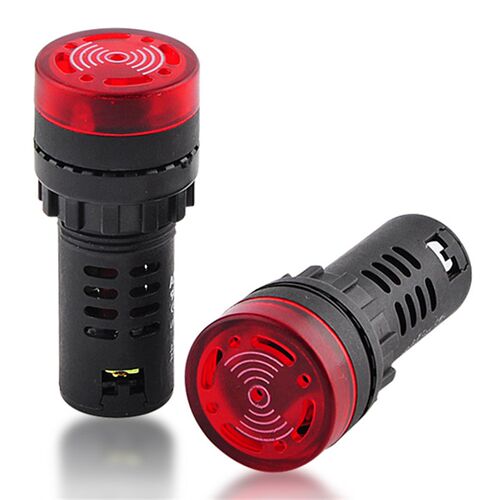 高分贝小型电子AD16-22SM断续声闪光报警蜂鸣器22MM 12V 24V 220V