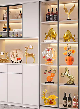 轻奢高档客厅g酒柜装饰品摆件家居电视餐柜新中式高端大气上档次