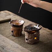 创意蜡烛精油炉室内香薰香粉茶道烤茶盘复古禅意办公家居摆件烛台