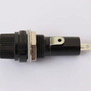 玻璃管保险丝底座5*20 熔断器保险管座子 旋钮式保险管座 保险座