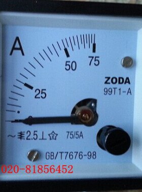 交流电流表99T1-75/5A 99T1-100/5A 99T1-A SQ48-A 99T666