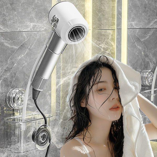 吸盘懒人吹风机置物架浴室卫生间免打孔壁挂式电吹风支架收纳挂架,家庭/个人清洁工具,吹风机置物架,淘宝优惠券,粉丝福利购,淘宝优惠卷