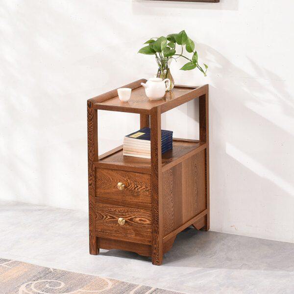 鸡翅木小茶几双层新中式实木小方桌红木床头边几原木角几方形桌子