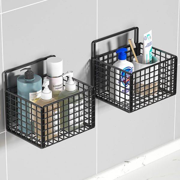 卫生间浴室置物架厕所免打孔架子墙上收纳洗手间壁挂式收纳篮小号,家庭/个人清洁工具,浴室角架/置物架,淘宝优惠券,粉丝福利购,淘宝优惠卷