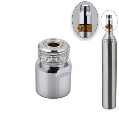 苏打水气瓶转接头常规减压阀接苏打水气表转换头W21.8转TR21x4