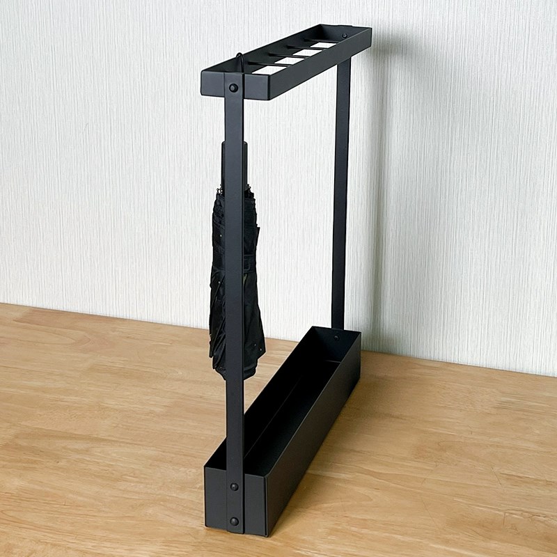 北欧夹缝雨伞架家用小户型角落缝隙雨伞收纳架R铁艺装伞桶放伞神