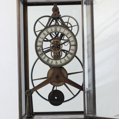 仿古钟表 欧式钟表 机械座钟 钟表 工艺钟表 方骨架钟