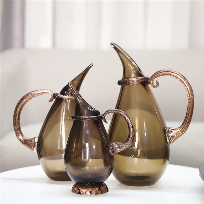 现代简约复古个性k鲜花水培琉璃花瓶摆件客厅餐厅电视柜家居装饰