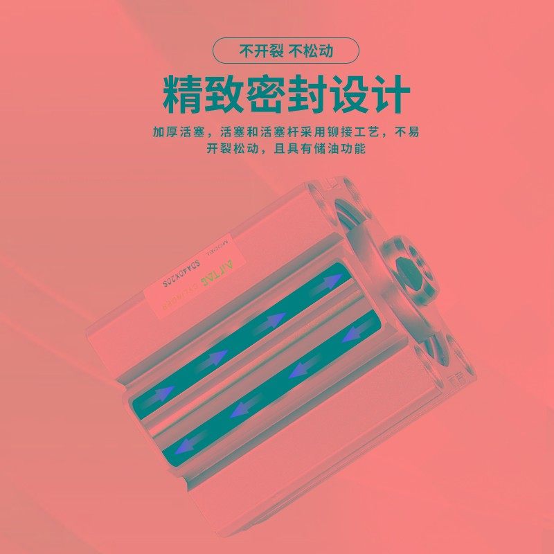 气缸SDA40X5X10X15X20X25X30X35X40X45X50X55X60X70X75SB-B外牙