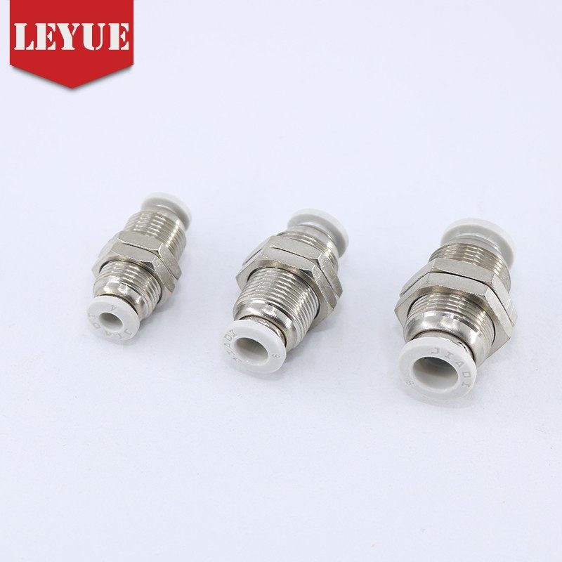 亚德客型白色APM气管接头穿板 隔板接头PM-4/04 PM6/06 08 10 12