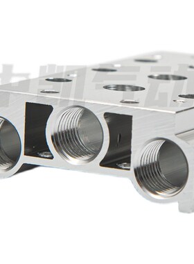 电磁阀底座连接汇流板4V410-15联板400M系列1F2F3F4F5F6F7F-15F位