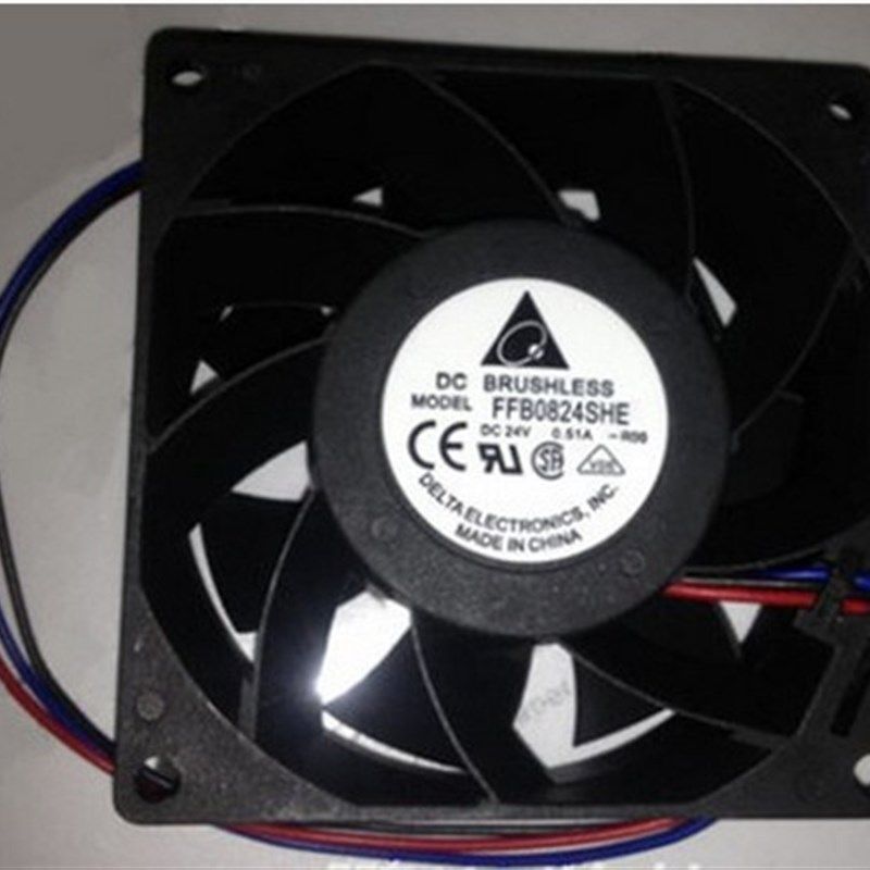 电梯配件 8CM变频器风扇 CV330A变频器风扇 FFB0824SHE DC24V