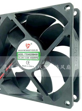 全新YTD249225S04501 9CM DC24V 0.30A 双滚珠机箱电焊机散热风扇