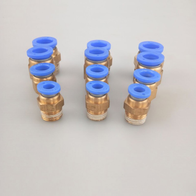 气动快速铜接头气管快插直通PC4PC6PC8PC10P C12 M5 01 02 03 04