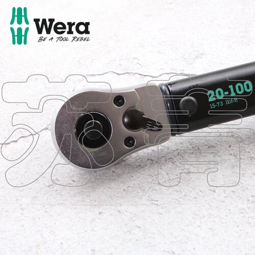 德国Wera维拉Click-Torque 3/8棘轮扭力扳手 B1与B2型号可选