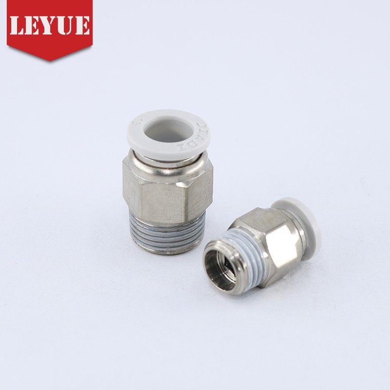 亚德客型白色气管接头APC8-02直通PC4-M5 6-01 PC10-03PC12-04/16