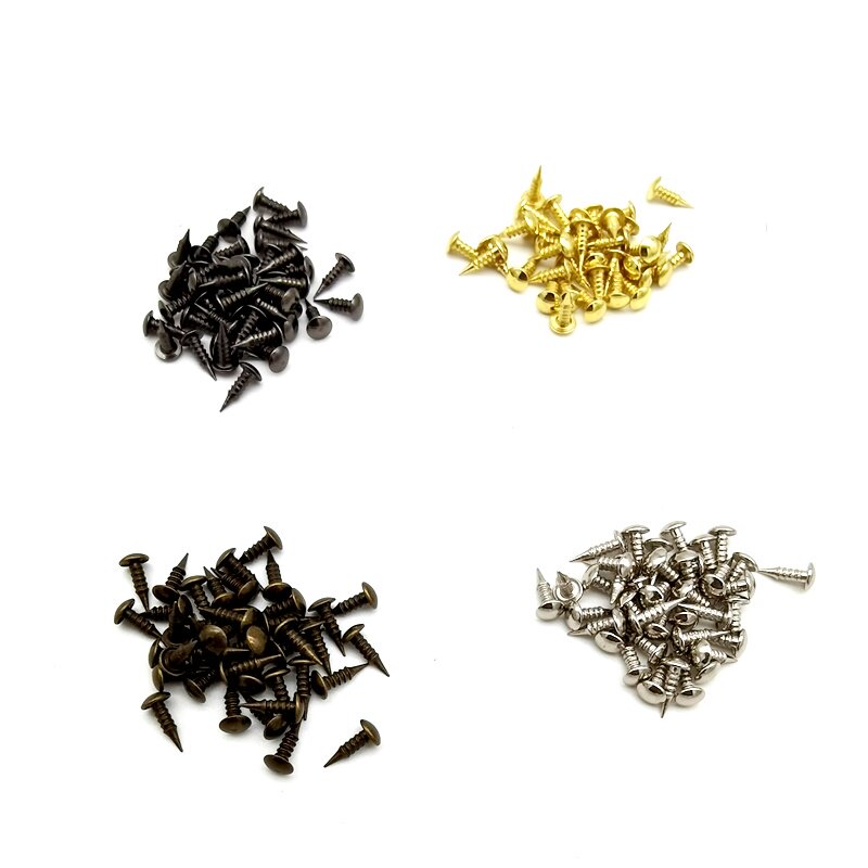 螺纹泡钉子圆钉4X8工艺礼盒相框泡钉光面钉装饰金色铆钉图钉鞋钉