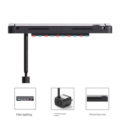 鱼缸翻盖式顶盖多功能一体式过滤生态循环懒人养鱼带灯通用型盖子