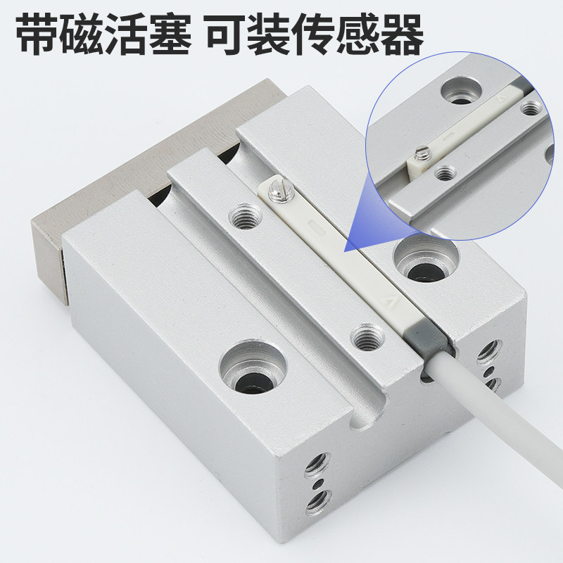 微型三轴三杆MGJ气缸带导杆迷你小型TCM6/TCM10-5SX10S*15SX20S