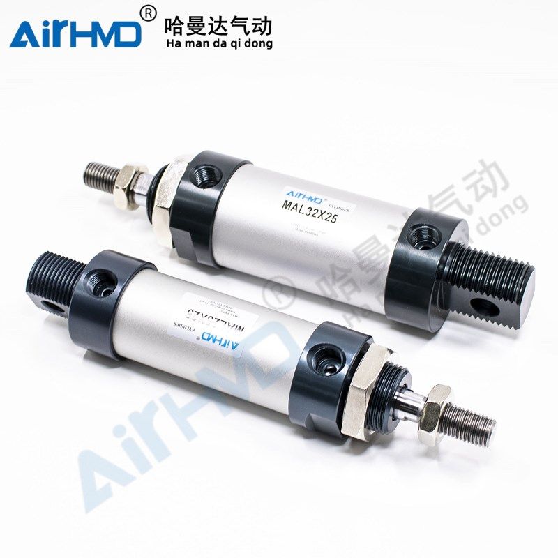 气动铝合金迷你气缸MAL40X25/50/75/100/125/150/175/200*300-SCA