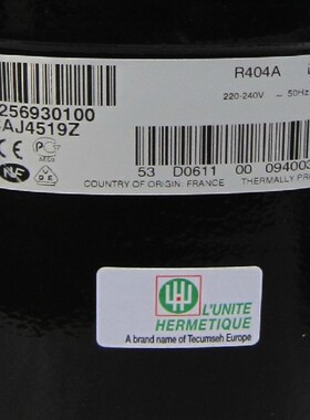 原装泰康CAJ9480 TAJ9510T CAJ9513 CAJ9517E TAJ4519Z冰柜压缩机
