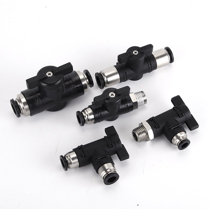 BUC气阀手动阀球阀门开关阀气动快速接头气管快插4/6/8/10/12mm16