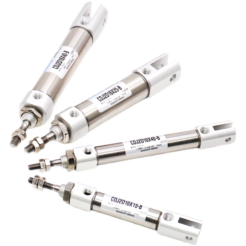 不锈钢迷你小型笔形气缸CDJ2D10/16*5X10-15*20-25-30-35-40-50-B