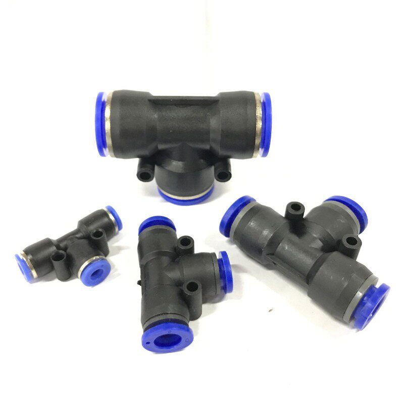 快速三通 快插三通 塑料三通PE4 PE6 PE8 PE10 PE12 PE16